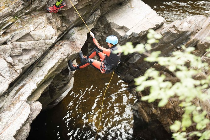 Canyoning Day Trip from Edinburgh - Getting ready for the first jump