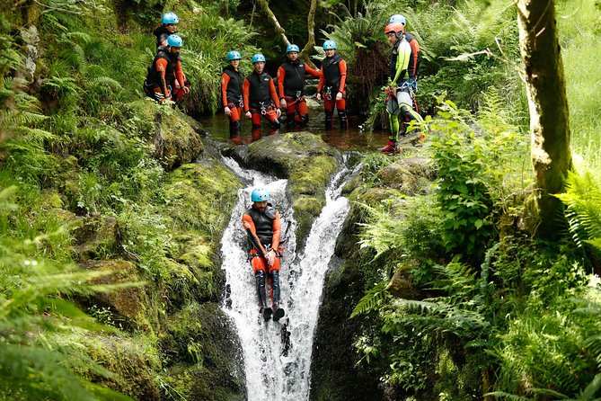 Canyoning Day Trip from Edinburgh - Cliff jumps, natural slides, and waterfall abseils