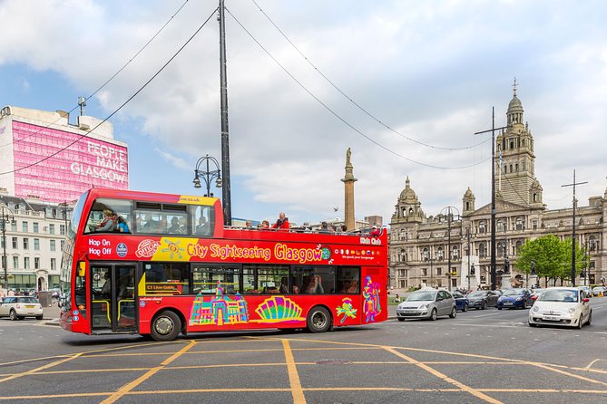 City Sightseeing Glasgow Hop-On Hop-Off Bus Tour - St. Enoch, the city center, and the river