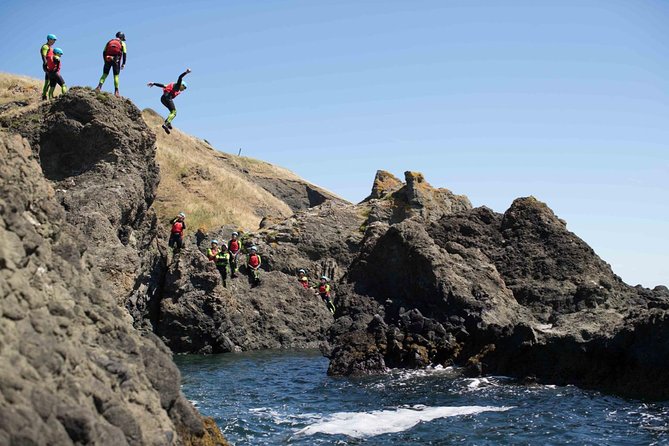 Coasteering Day Trips from Edinburgh - The cliff jumps and cave sections