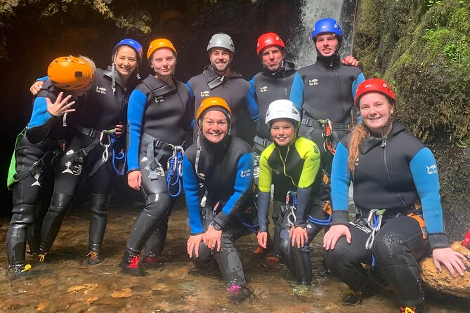 Discover Canyoning in Dollar Glen - Jumps, slides, and flumes make the middle of the route varied