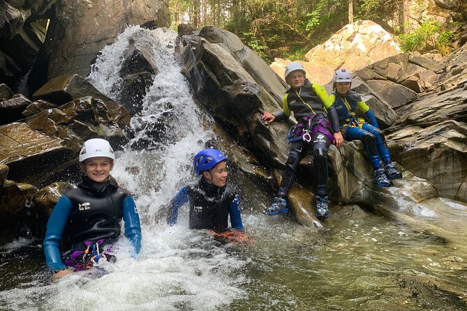 Family Gorge Walking - Getting fitted with wetsuits and shoes