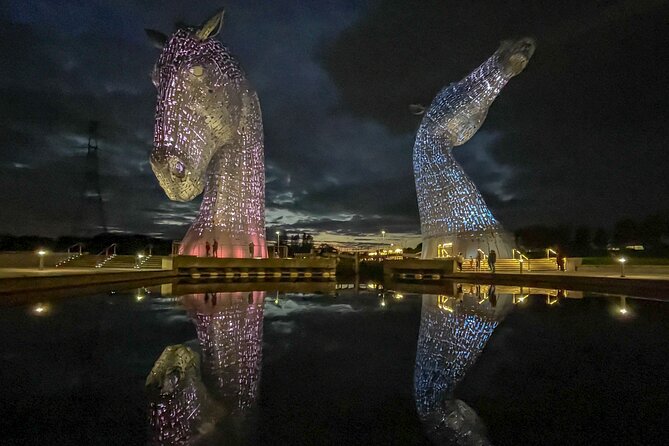 Highland Cows, Walk Alpacas & Scottish Wildlife Centre from Edin. - Roadside views of Scotland’s famous horse statues