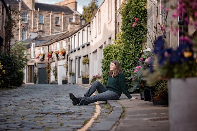 Private Photoshoot in Edinburgh with a Professional Photographer - Dean Village’s quieter stone setting