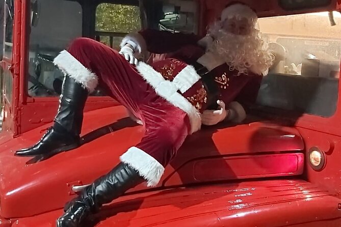 Red Bus Ride Along with Santa in Glasgow - Santa, helpers, and a singalong on board