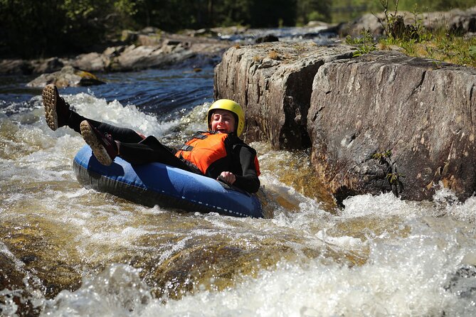 River Tubing in Perthshire - The safety briefing comes first