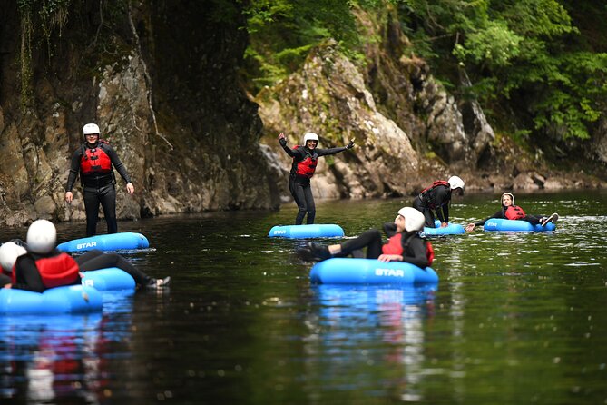 River Tubing in Perthshire - Getting changed and warming up afterward