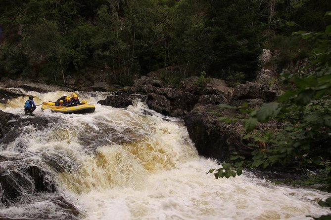 White Water Rafting and River Bugs on the River Tummel - Getting suited up before the first rapid