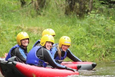 White Water Rafting and River Bugs on the River Tummel